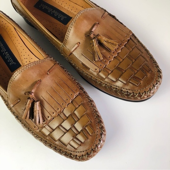 LAST CHANCE: Giorgio Brutini Le Glove Woven Tasseled Loafers main image 4